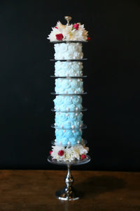 Blue Ombre Doughnut Cake Tower